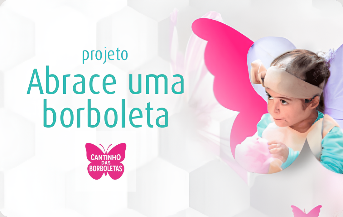 Crianças do projeto Cantinho das Borboletas